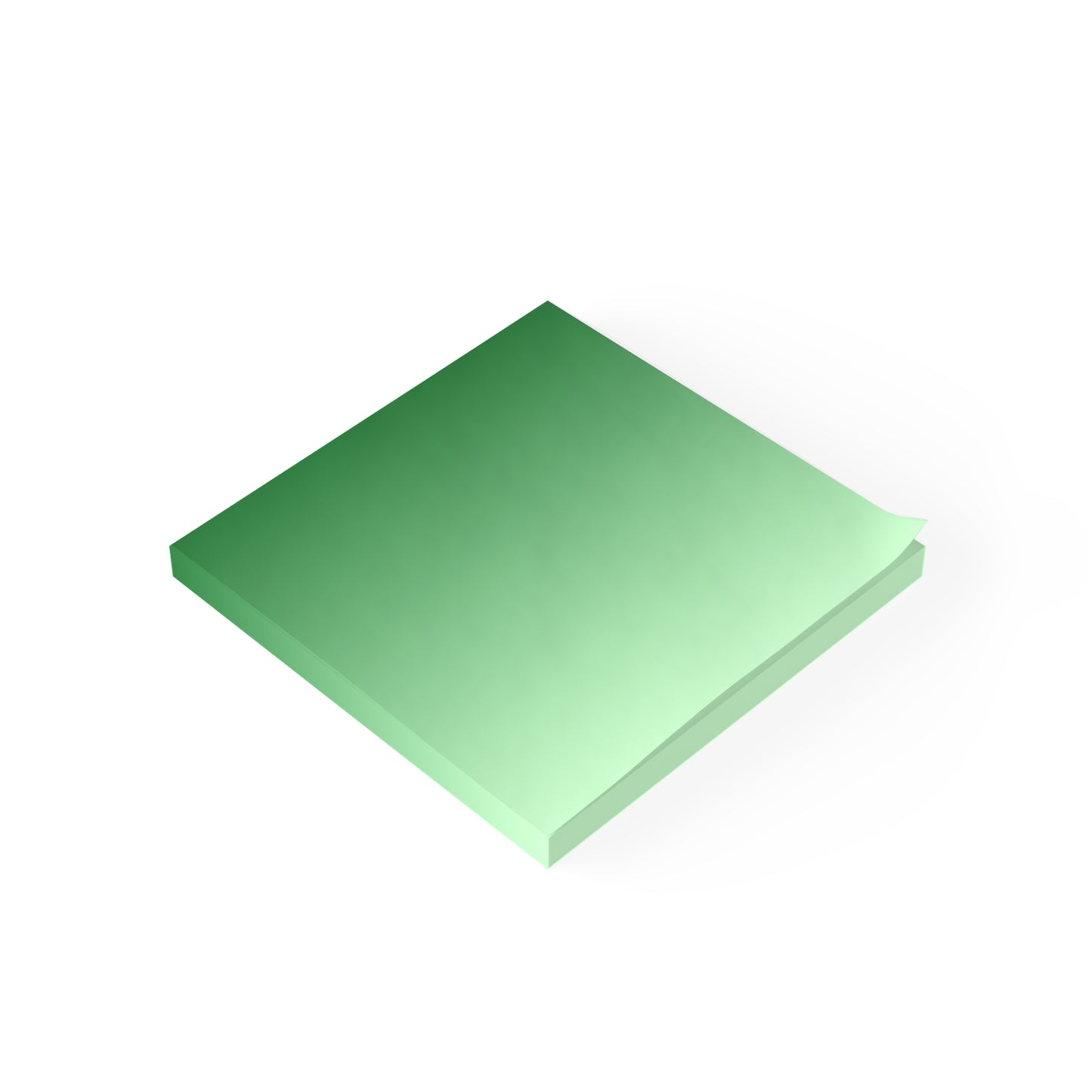 Note Pads - Love Green Ombre Hue Design