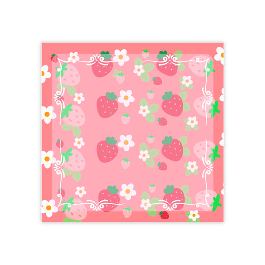 Strawberry Blossom Note Pads | Cute Stationery, Office Supplies, Gifts for Her, School Supplies, Planner Accessories
