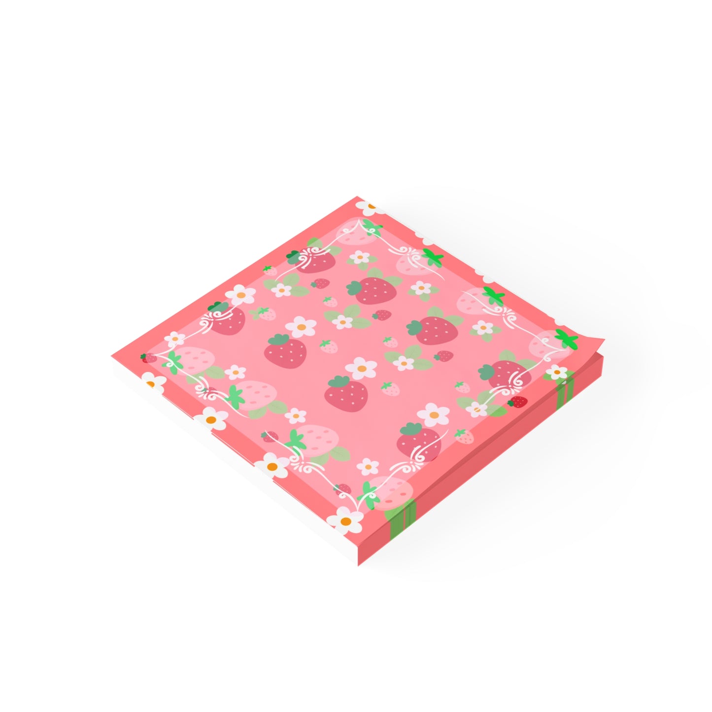 Blocos de Notas com Flor de Morango | Papelaria Gira, Material de Escritório, Presentes para Ela, Material Escolar, Acessórios para Agenda