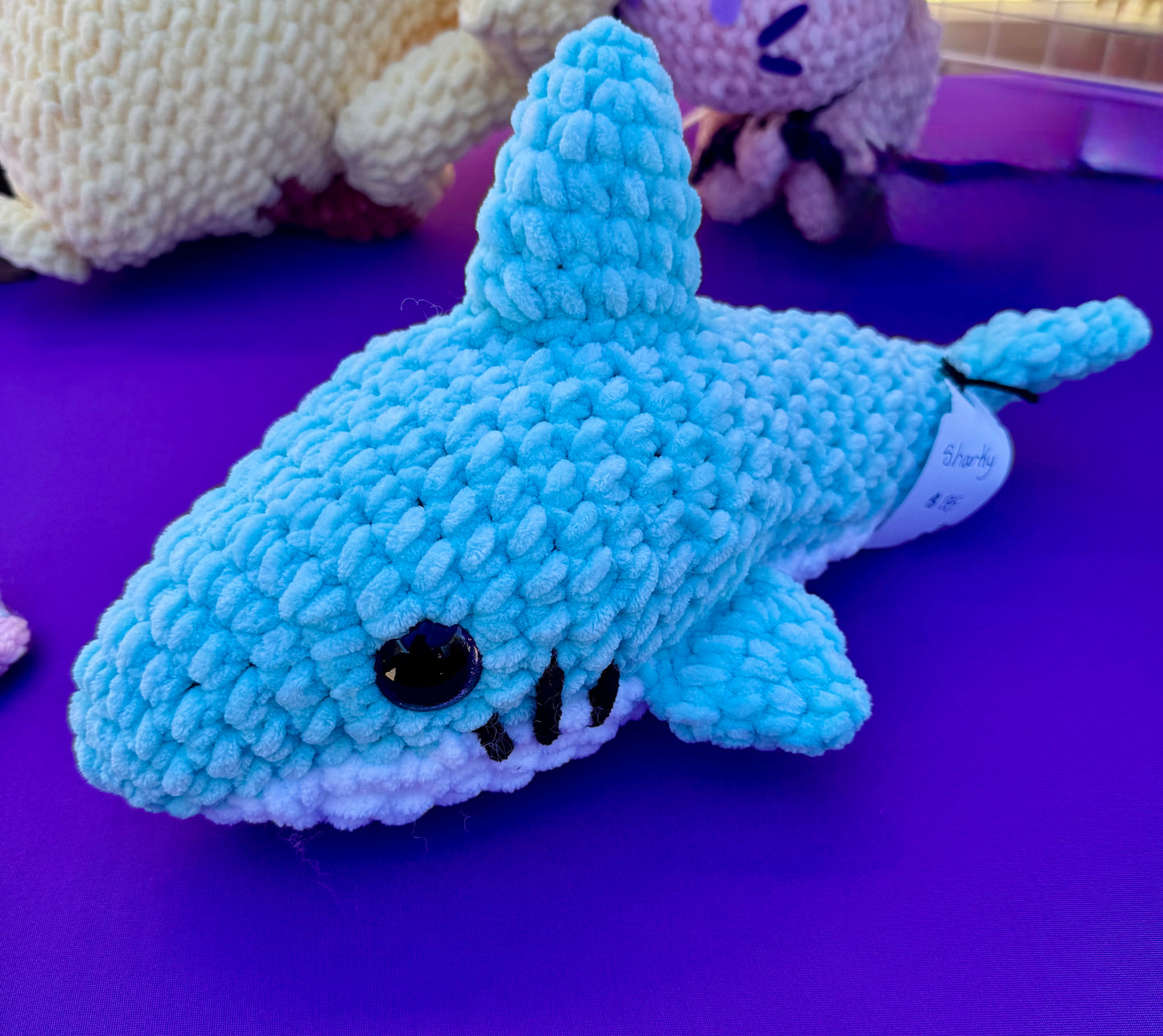 Sharkie Plush – Handmade Crochet Shark 🦈