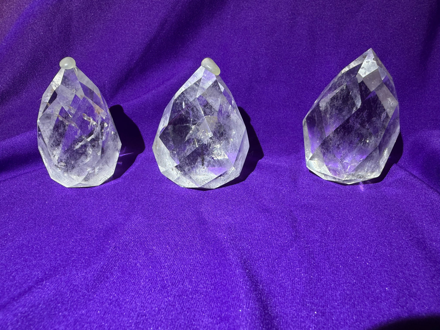 Small Clear Quartz Teardrops