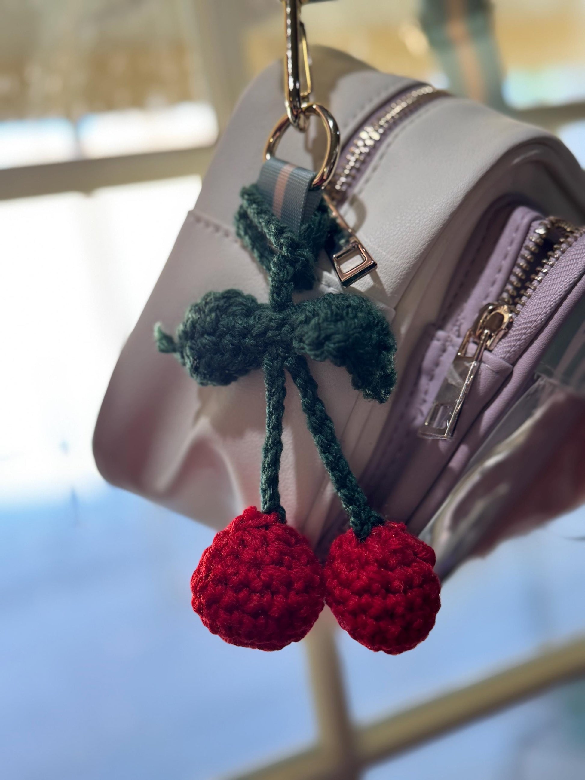 Cherry Keychain crochet