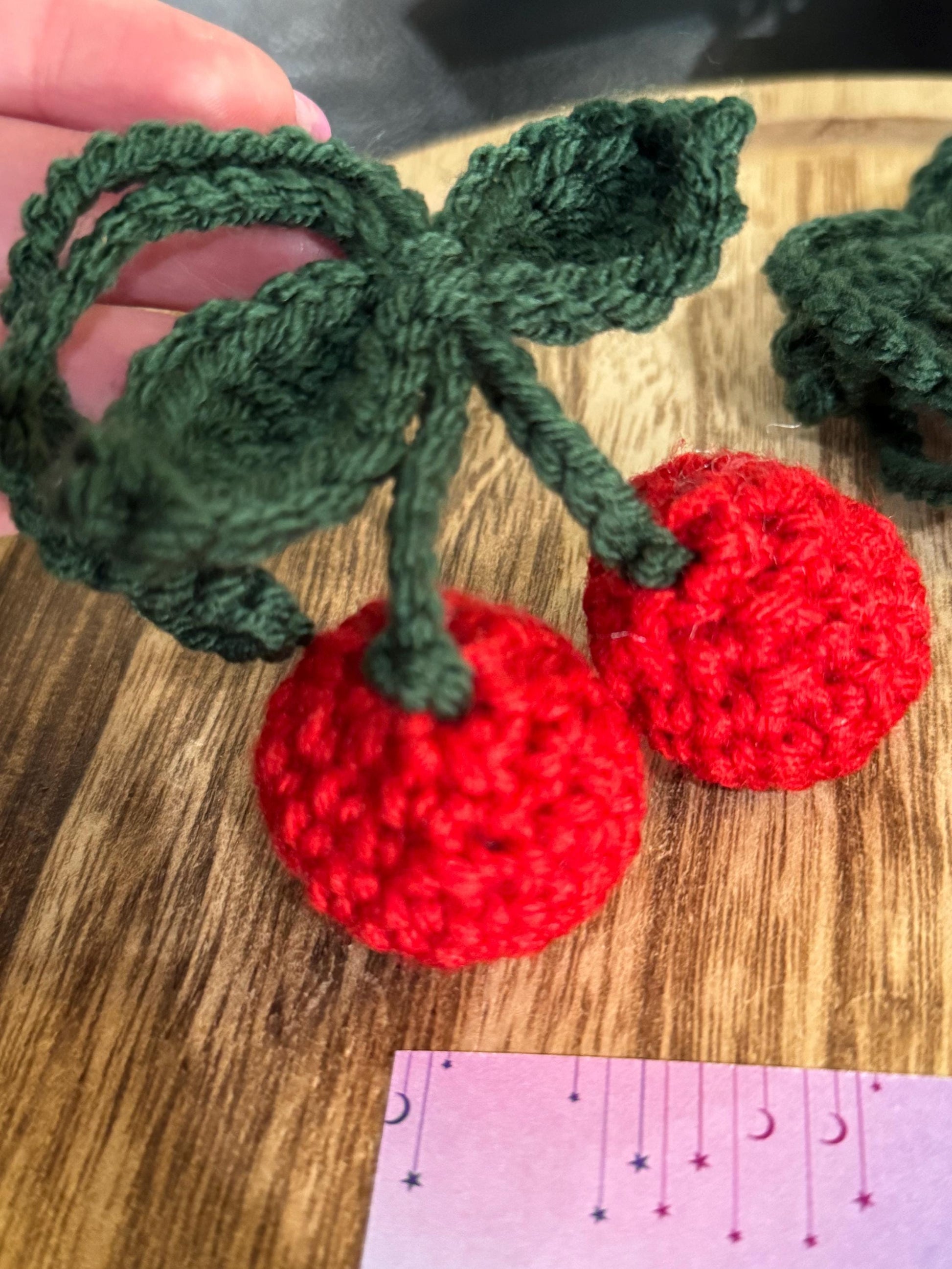 Cherry Keychain crochet