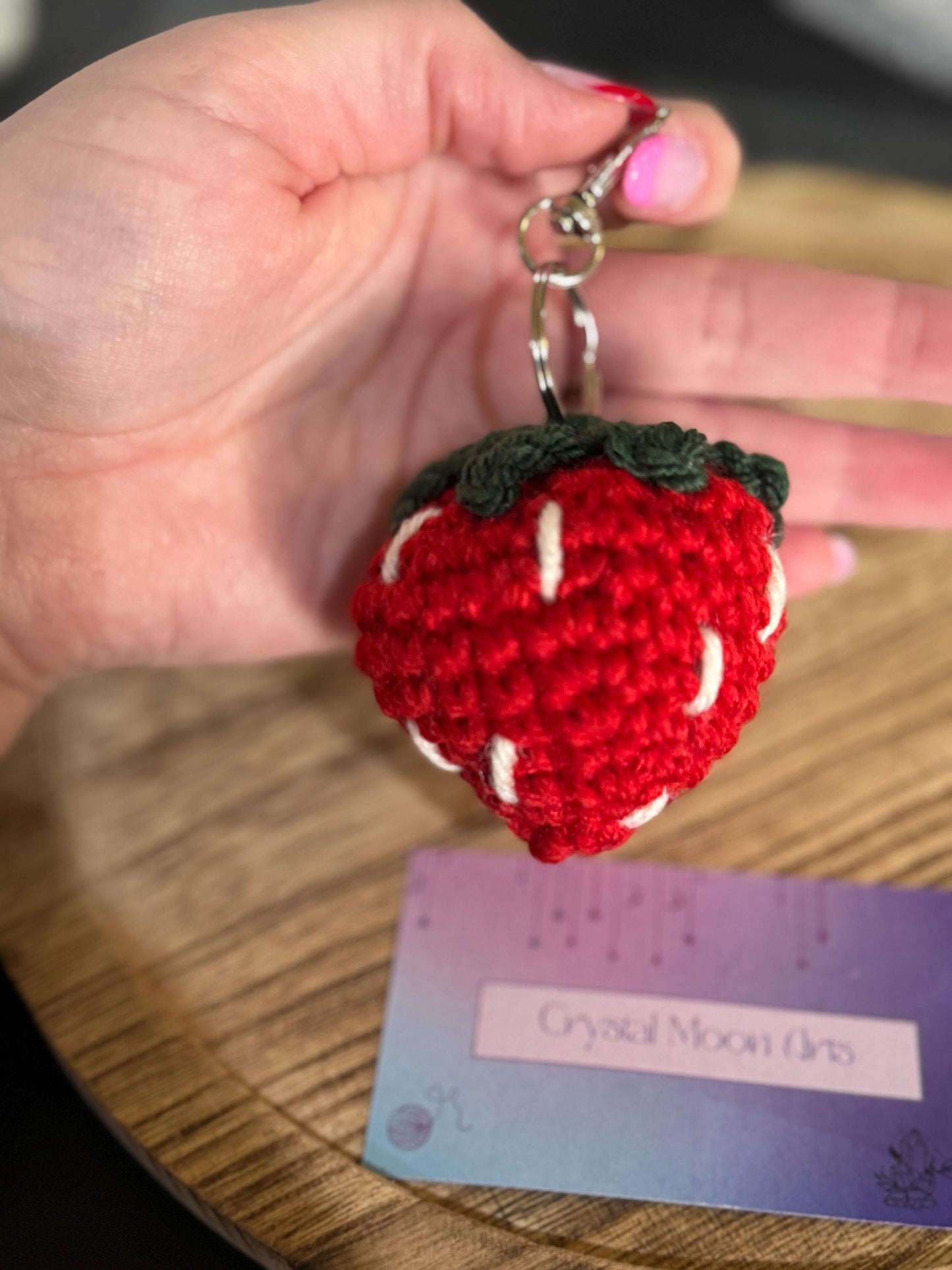 Strawberry Keychain crochet