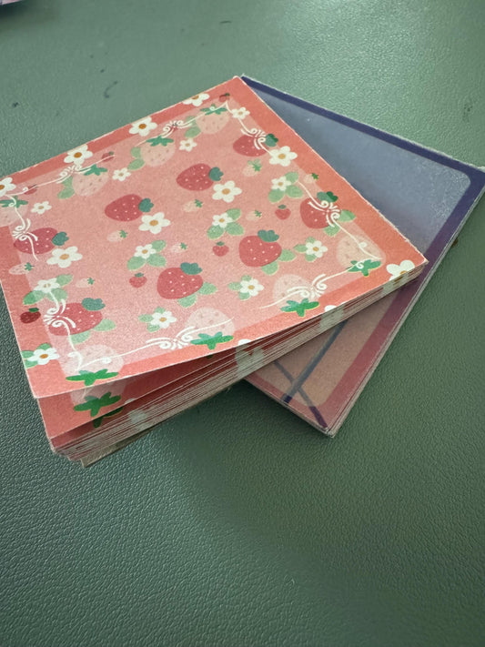 Notepad 3” strawberry or Sunset